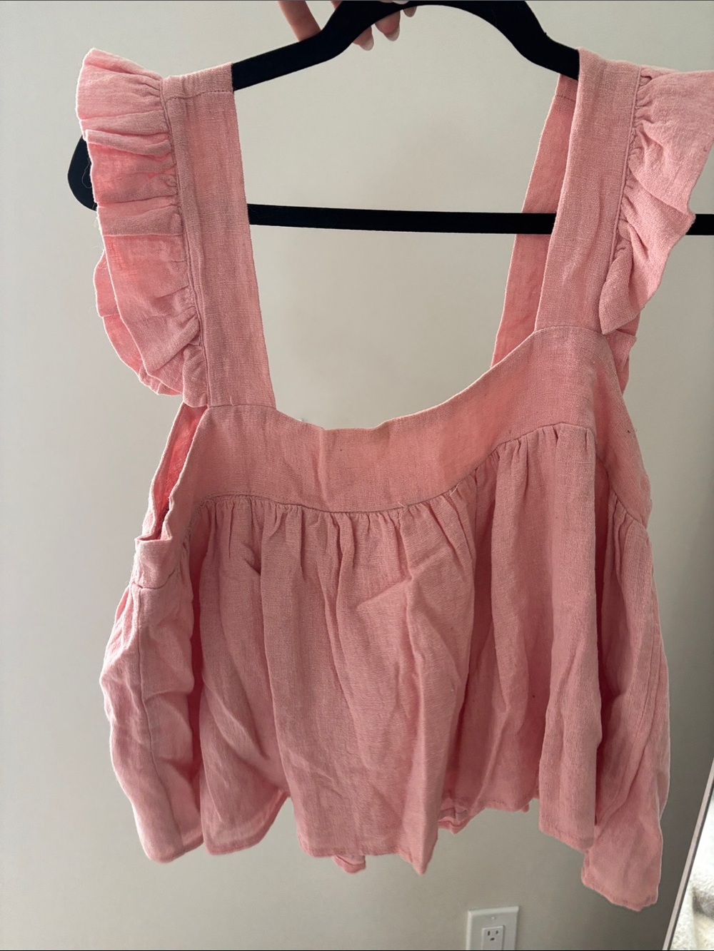 Karlie Pink Ruffle Strap Camisole